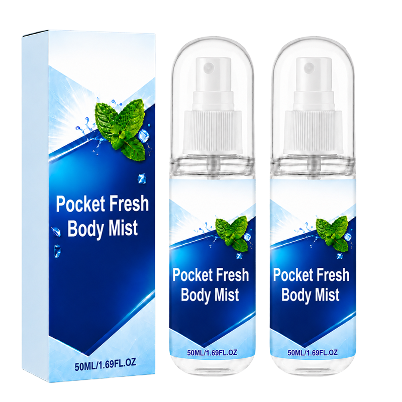 2x Pocket Fresh Body Mist