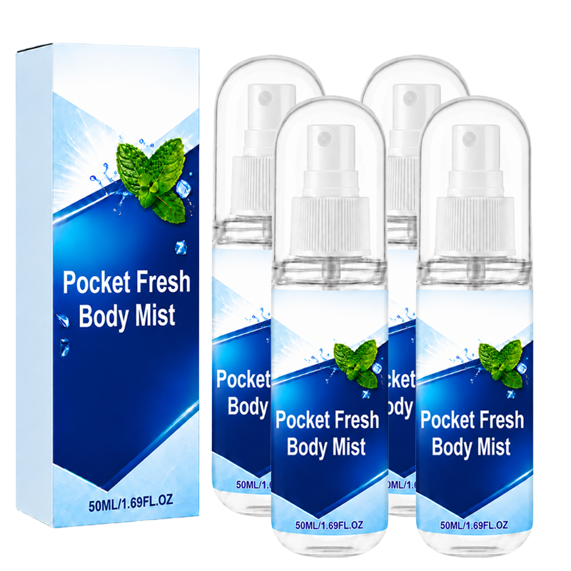 4x Pocket Fresh Body Mist