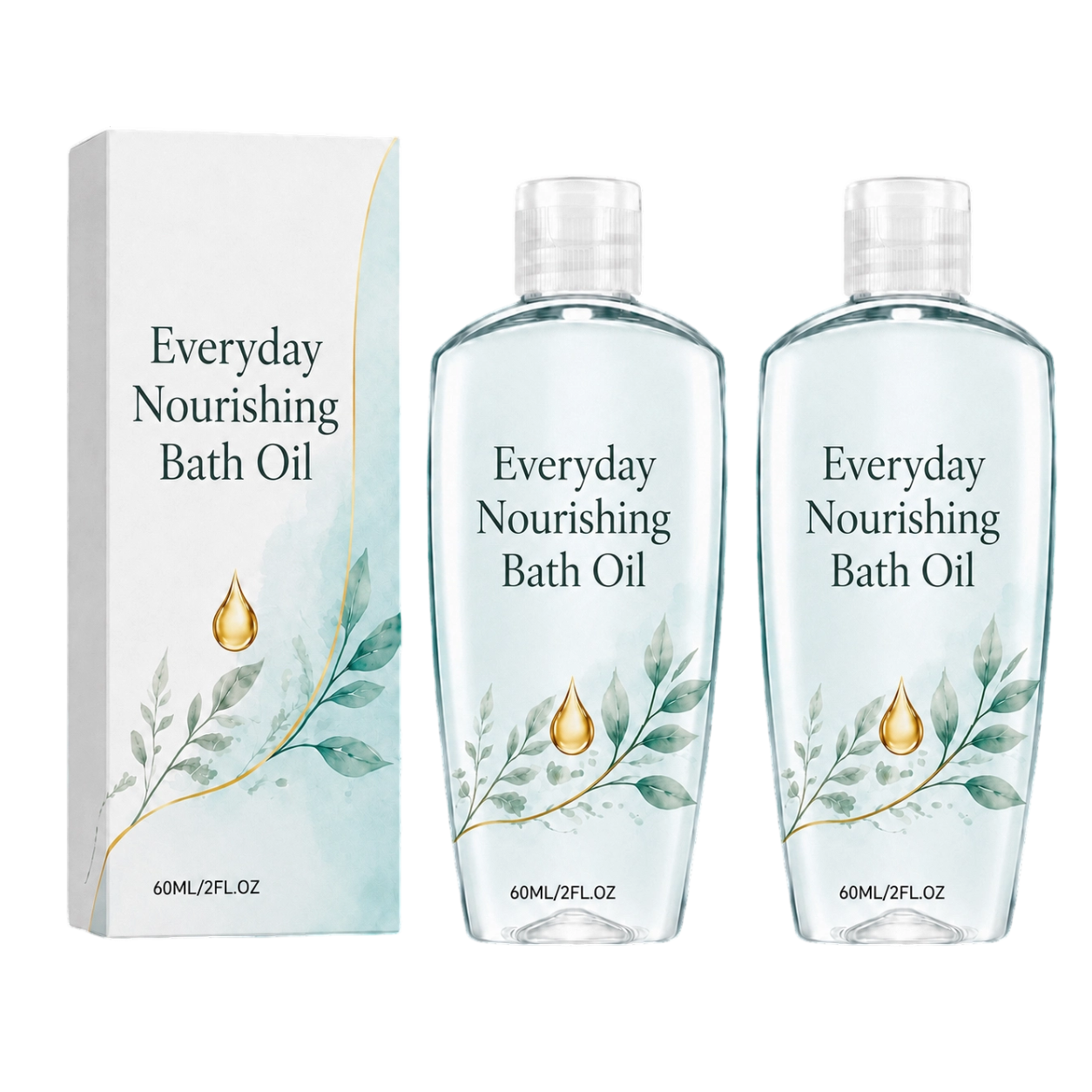 2x Everyday Nourishing Bath Oil