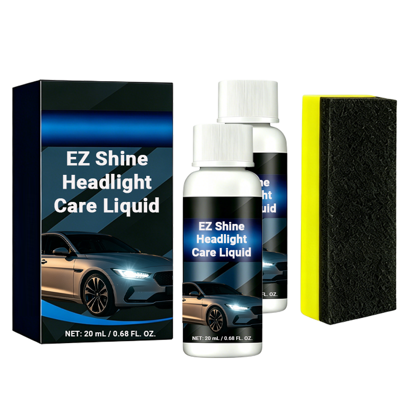 2x EZ Shine Headlight Care Liquid