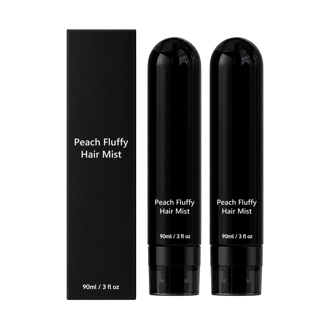 2x Peach Fluffy Hair Mist