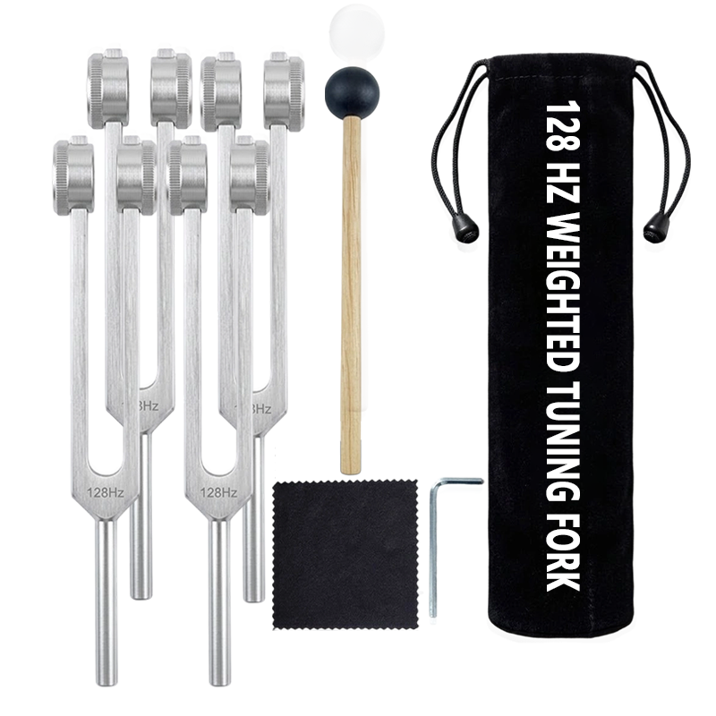 4x Weighted Tuning Fork 128Hz
