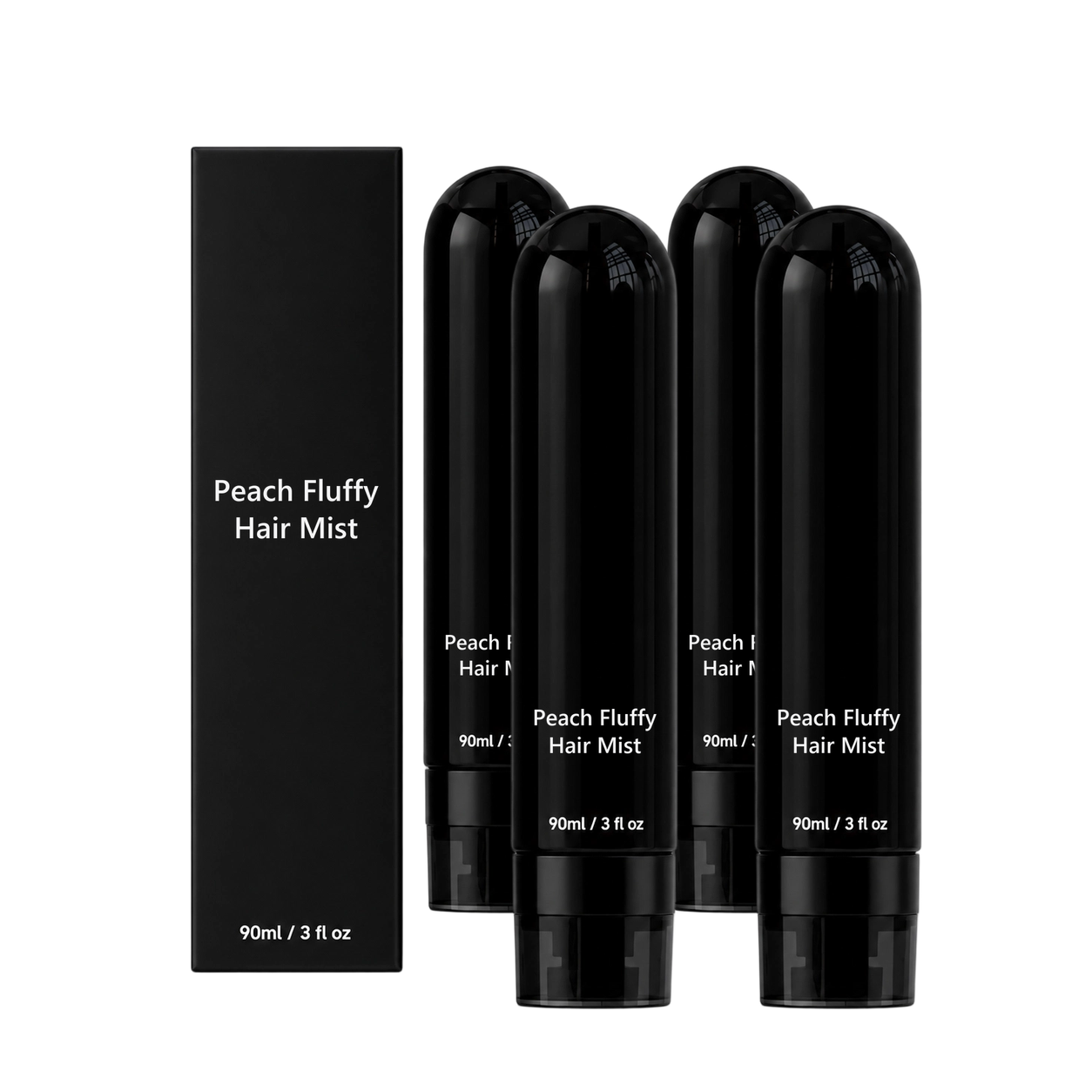 4x Peach Fluffy Hair Mist