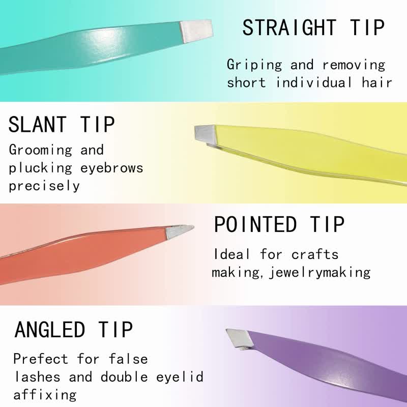 NoraVienta Fine Grip Lash Tweezers