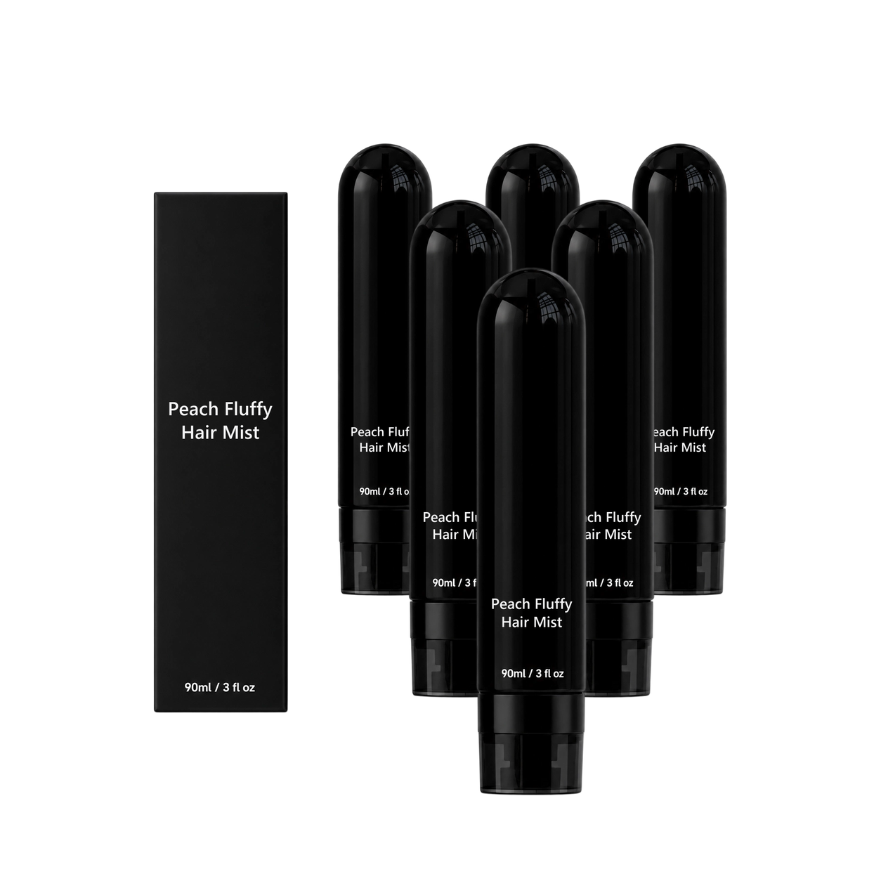 6x Peach Fluffy Hair Mist