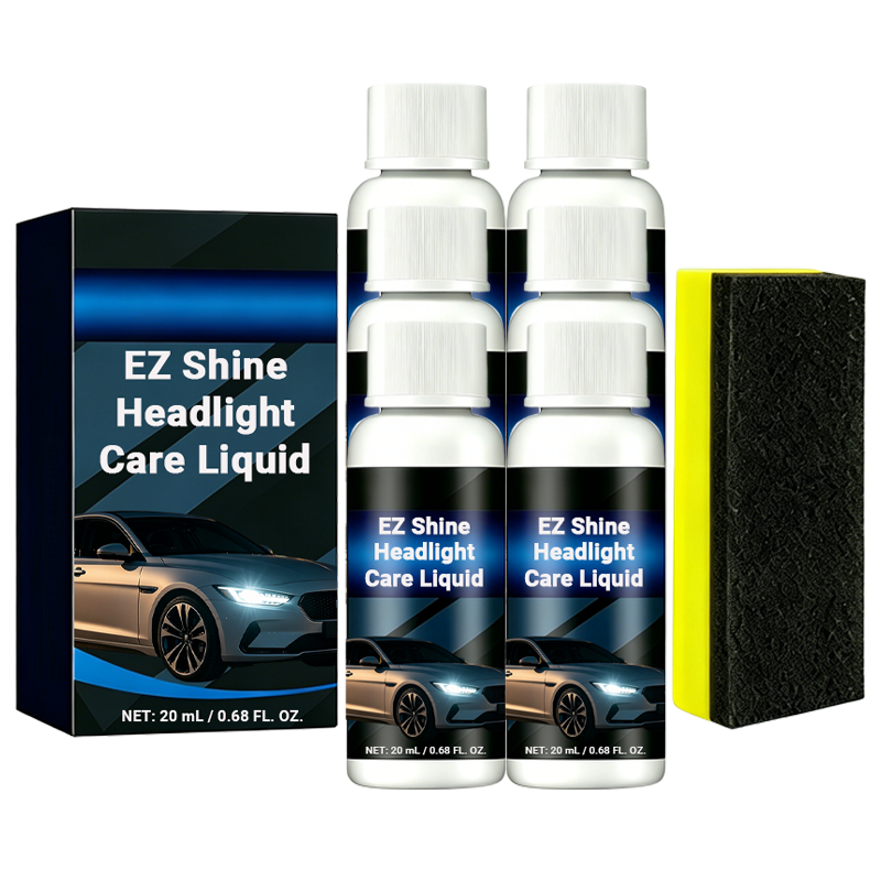 6x EZ Shine Headlight Care Liquid