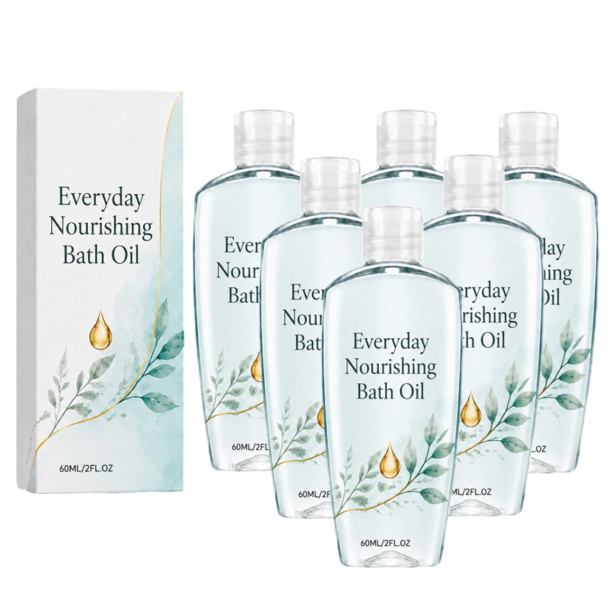 6x Everyday Nourishing Bath Oil