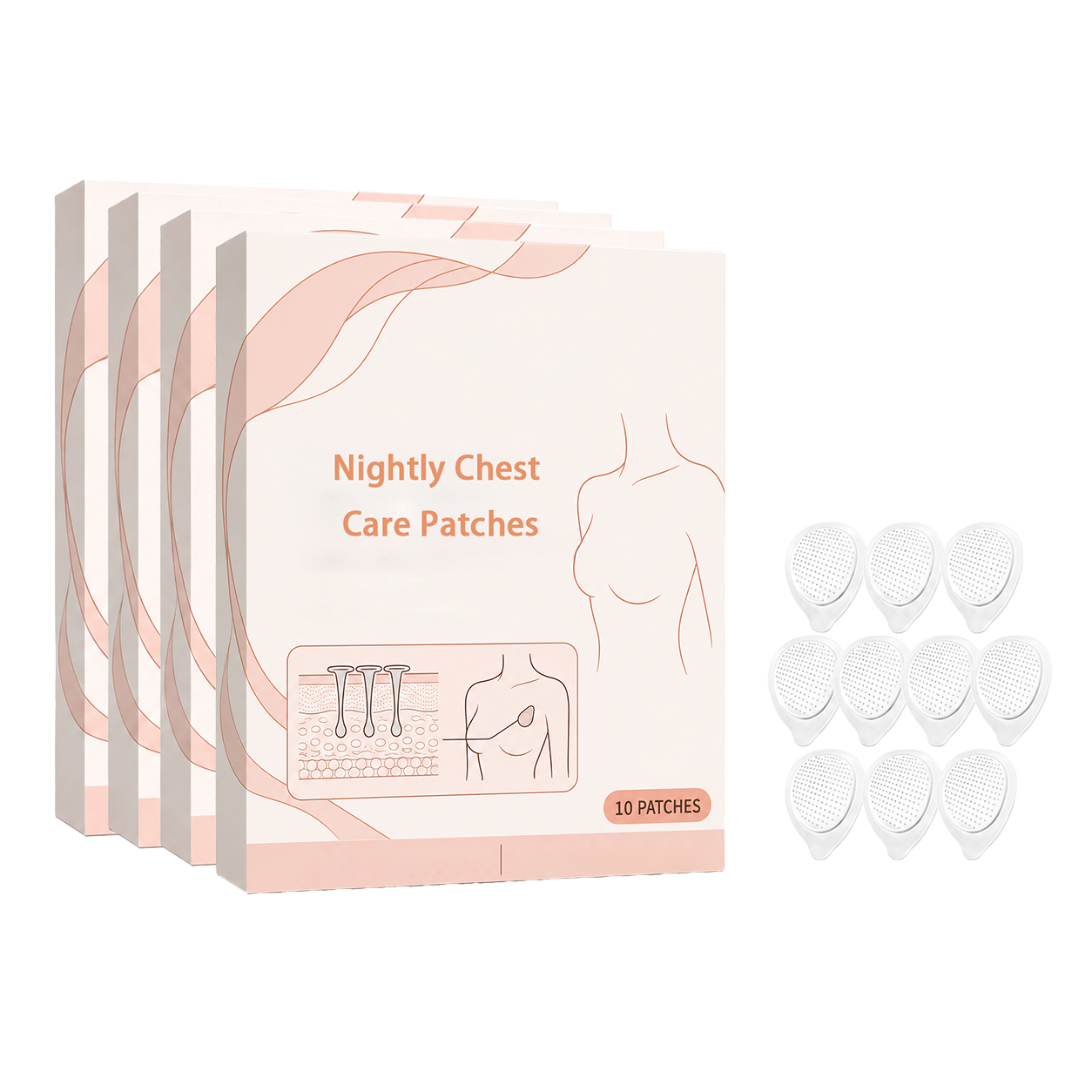 4x Nightly Chest Care Patches