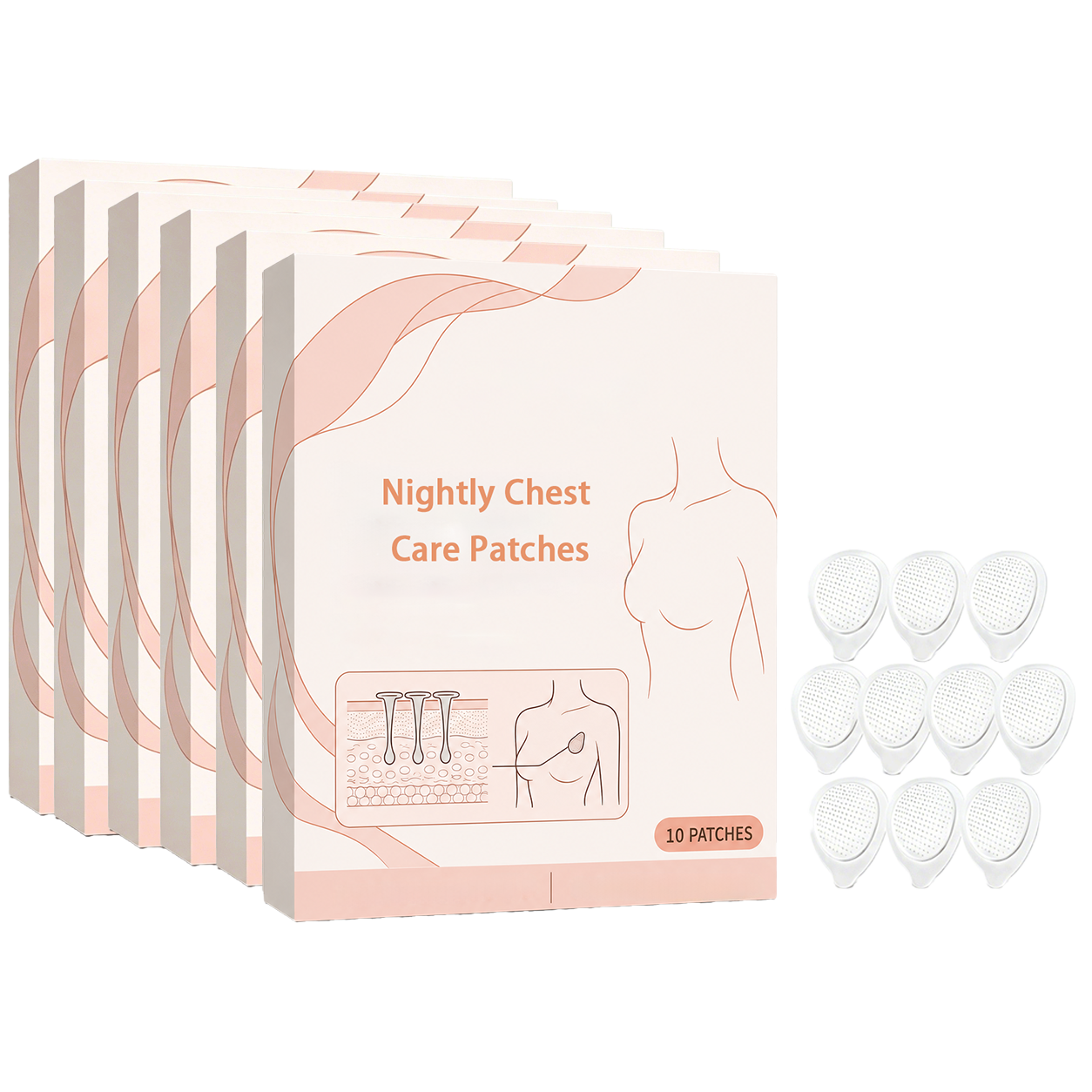 6x Nightly Chest Care Patches