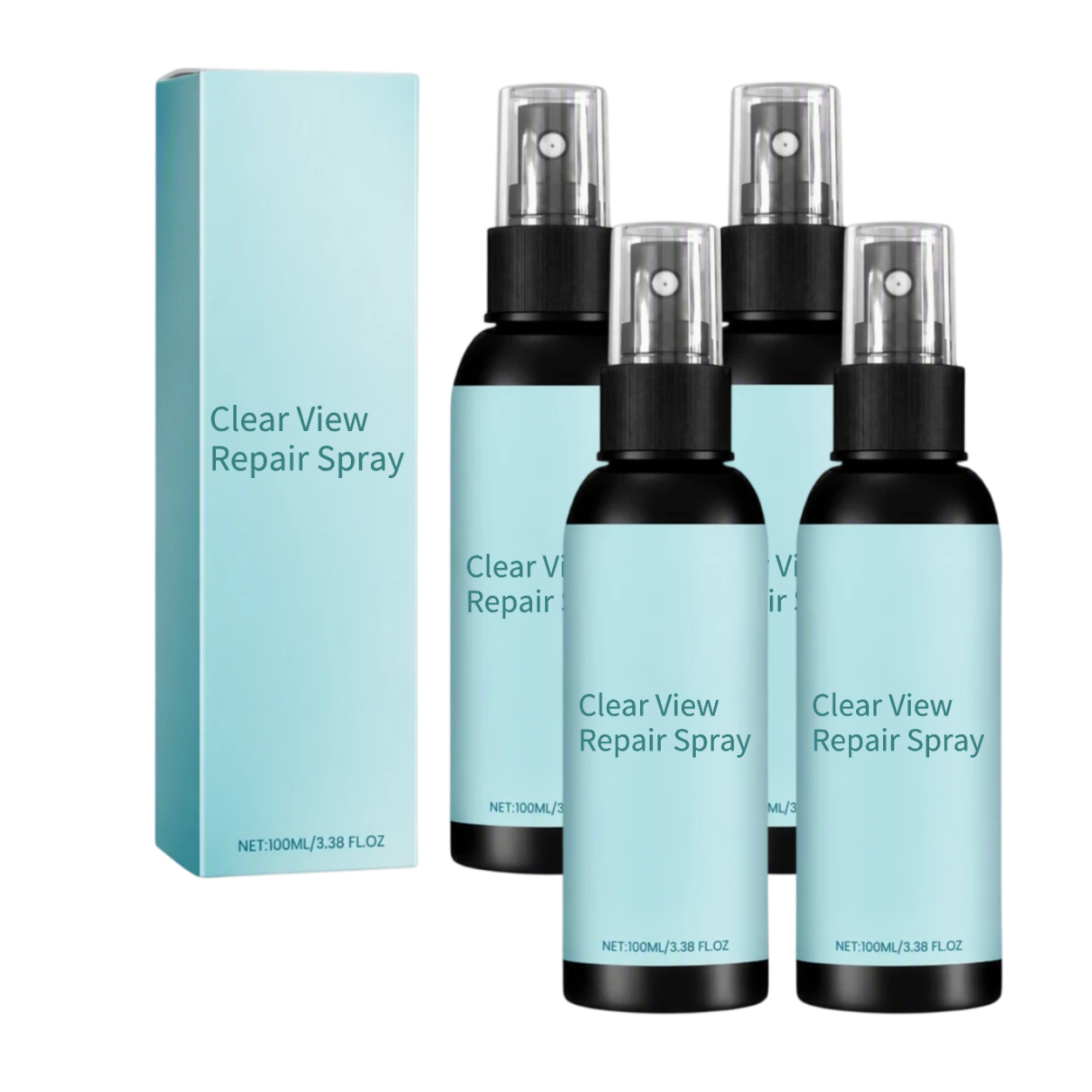 4x Clear View Repair Spray