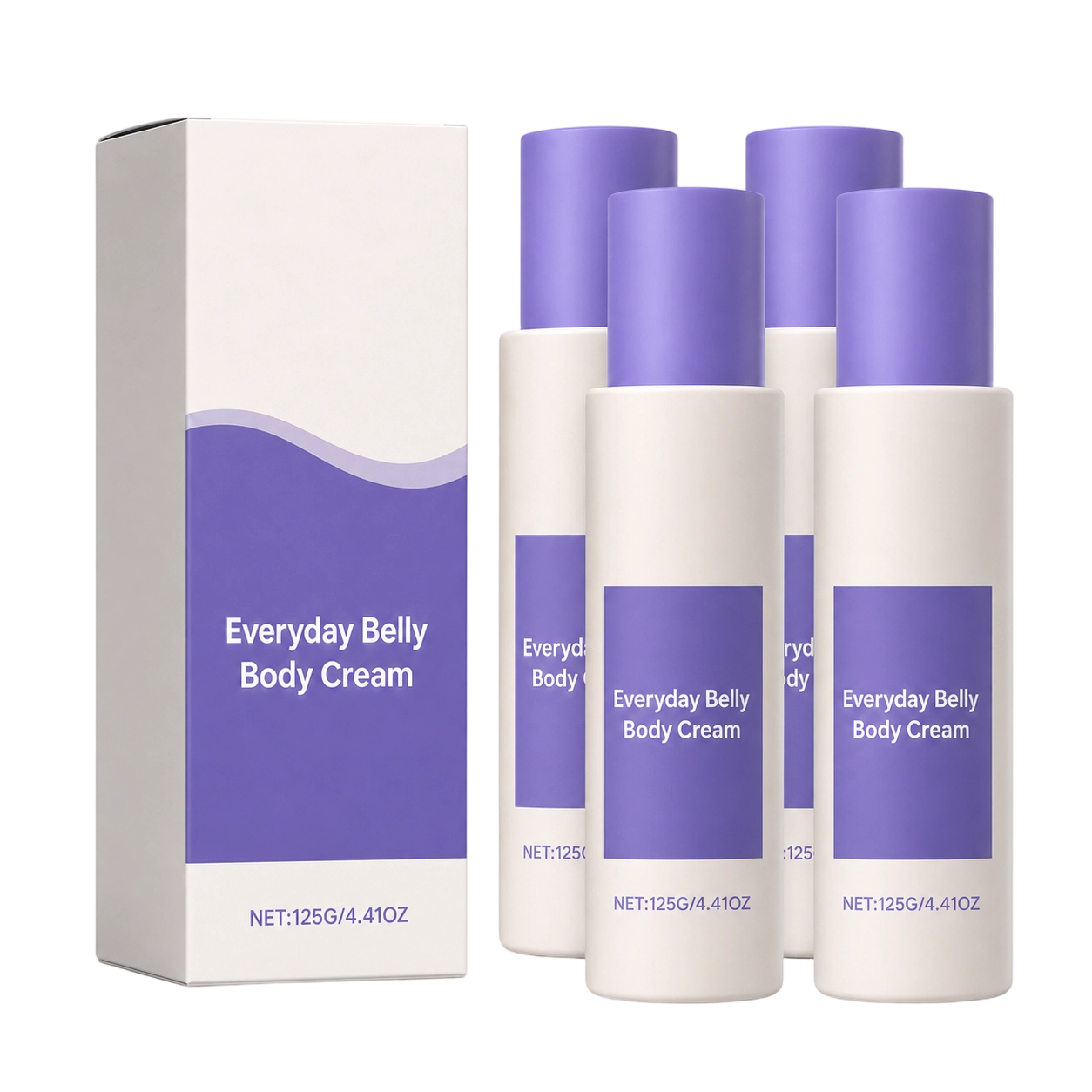 4x Everyday Belly Body Cream